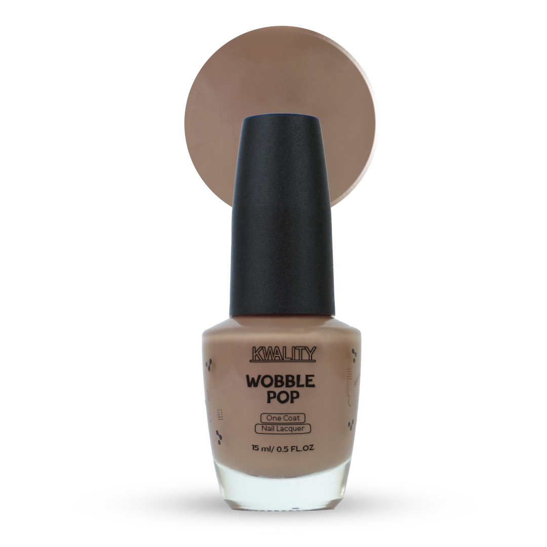 Wobblepop Nail Paint Nude Brown - 15ml