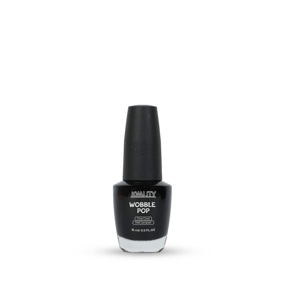 Wobblepop Nail Paint Black Matte - 15ml
