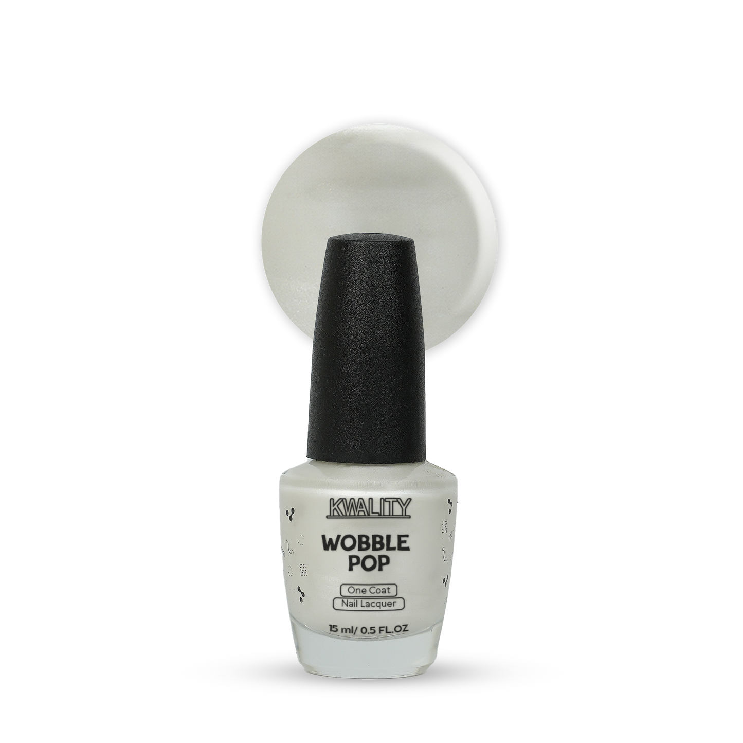 Wobblepop Nail Paint Pearl White - 15ml