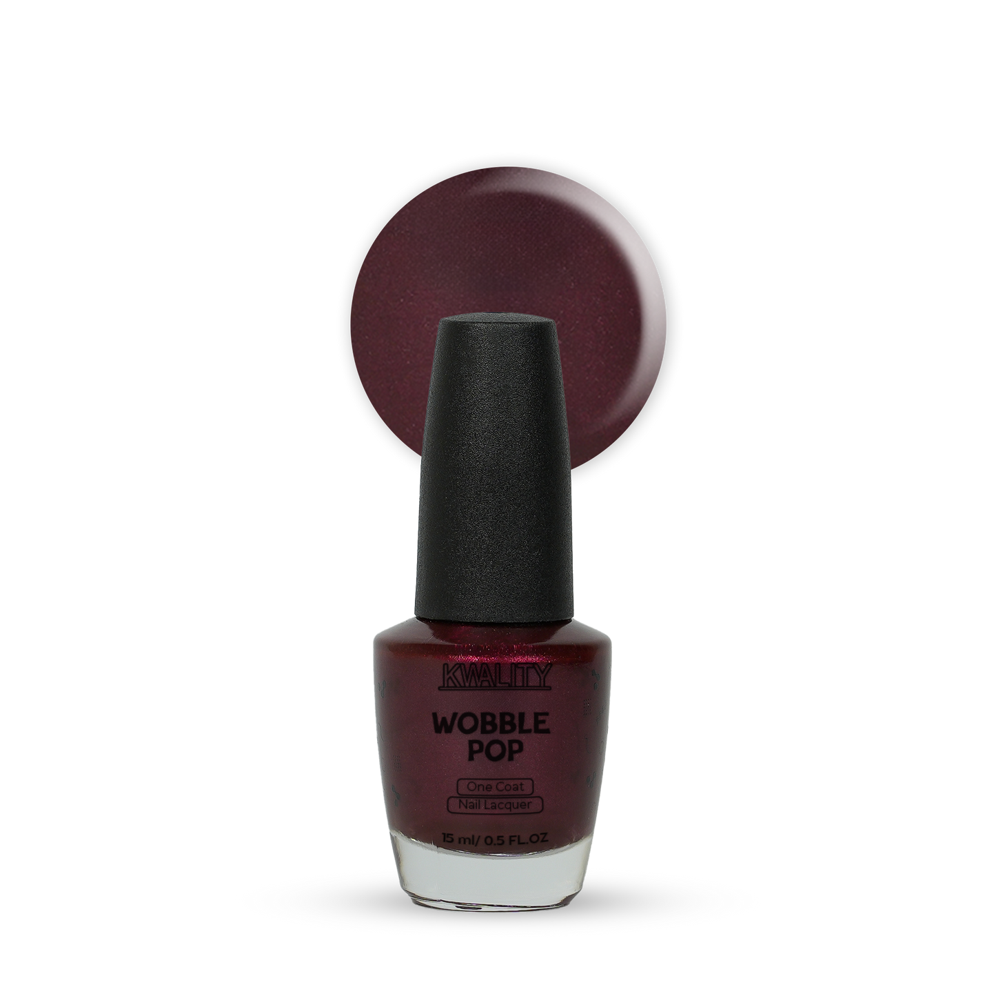 Wobblepop Nail Paint Ruby Wood - 15ml