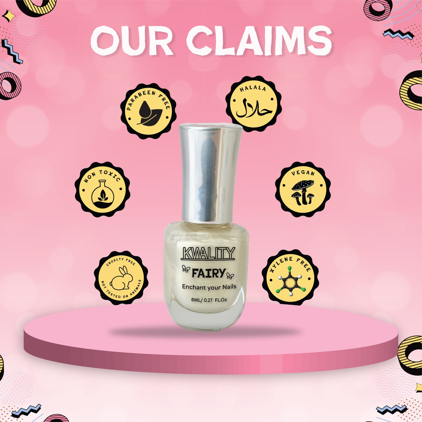 Fairy Nail Paint Ivory White - 15ml