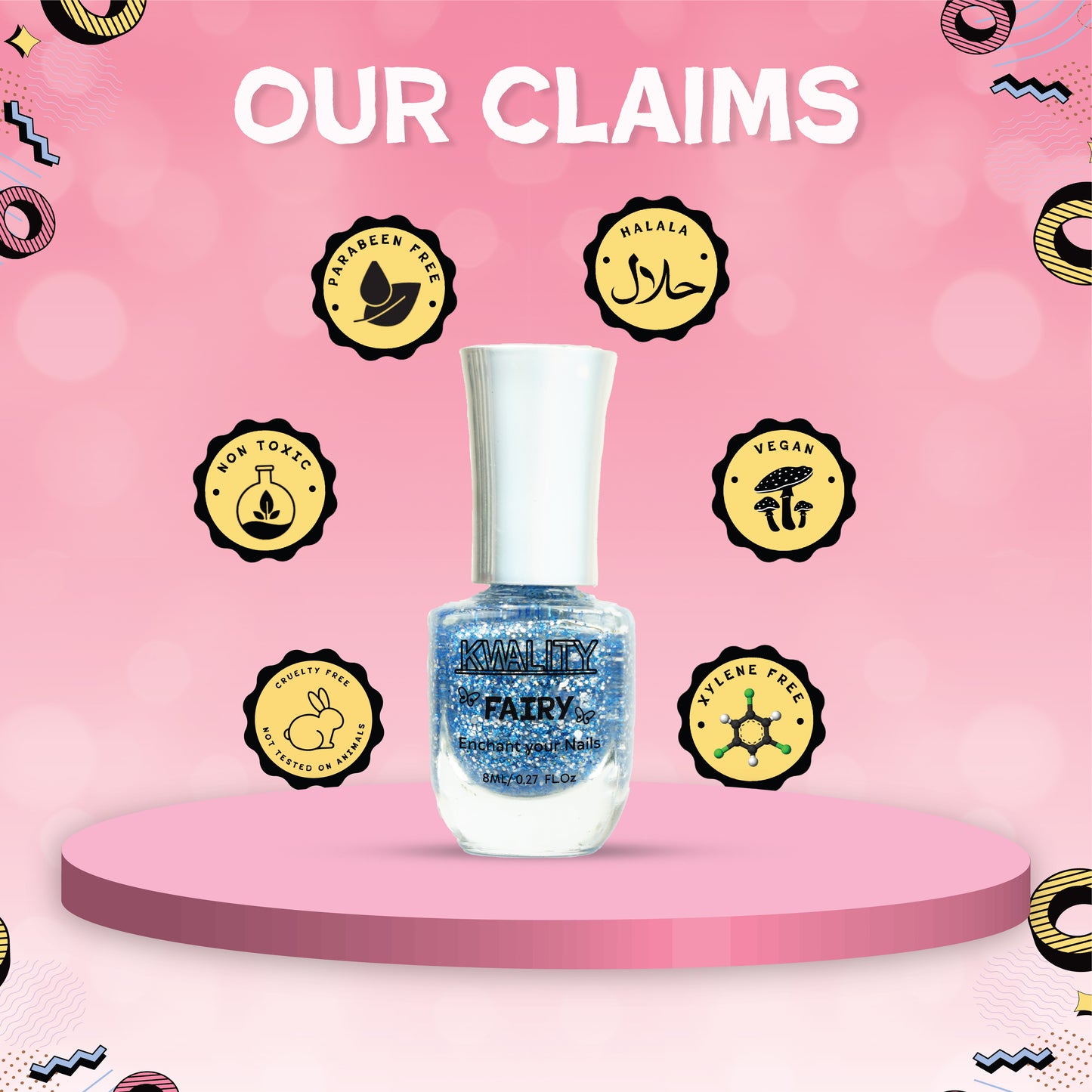 Fairy Nail Paint Ocean Crystal - 15ml