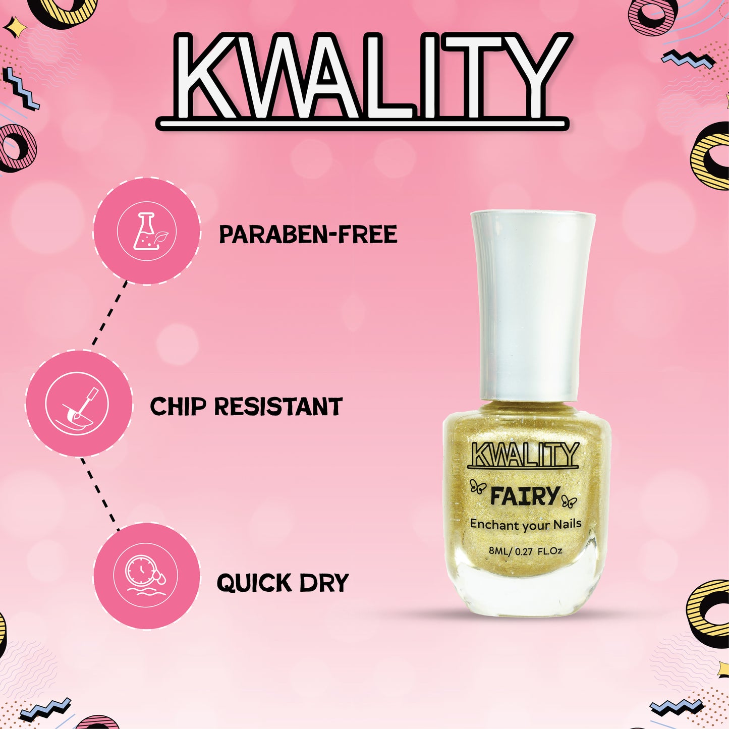 Fairy Nail Paint Jonquil Gold - 15ml