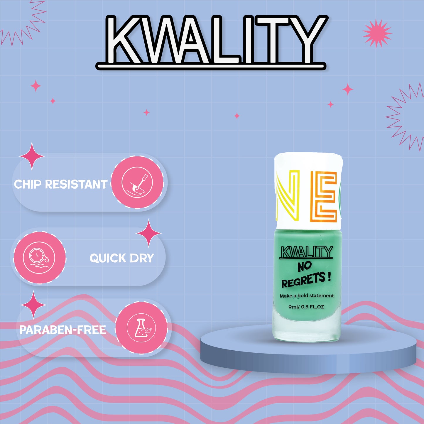 No Regret Nail Paint Seafoam - 15ml