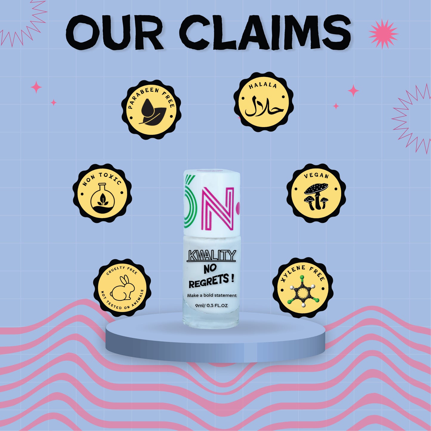 No Regret Nail Paint Snow White - 15ml