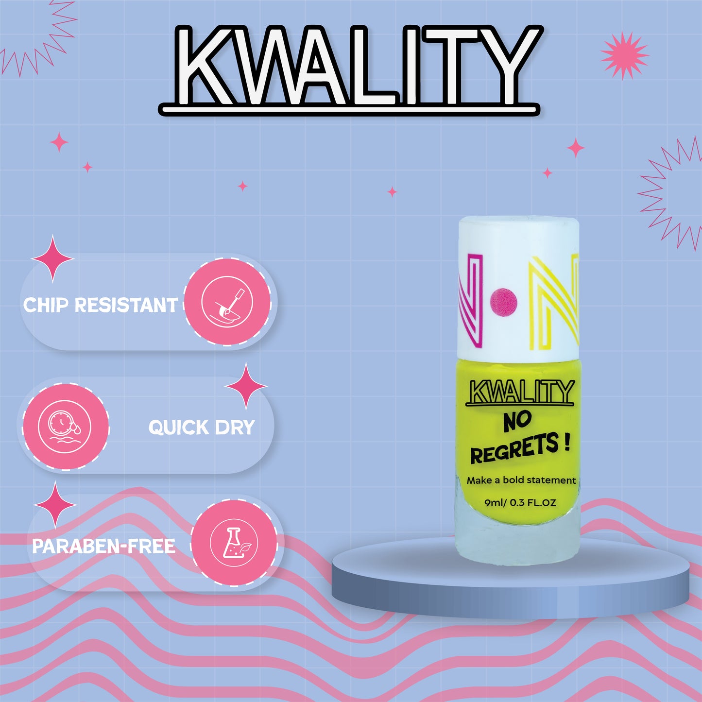 No Regret Nail Paint Chartreuse - 15ml