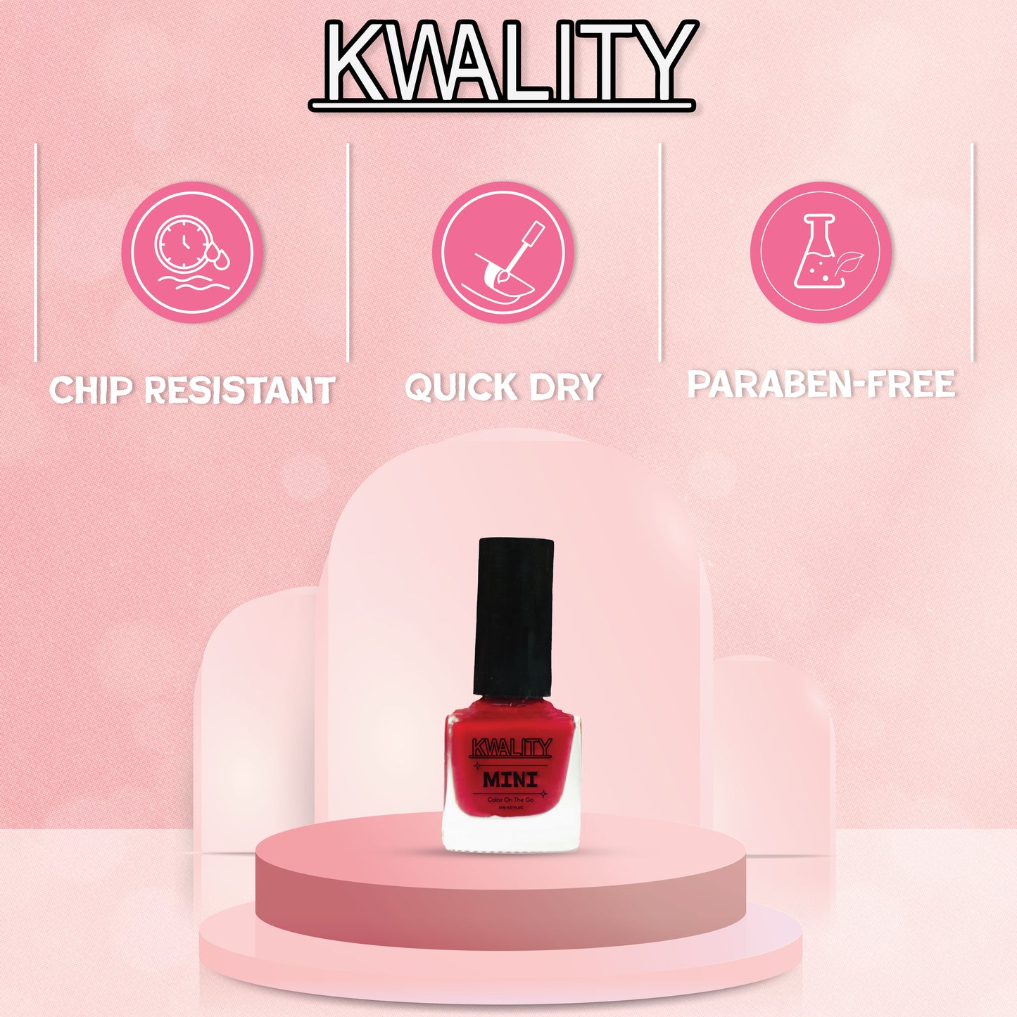 Mini Nail Paint Juicy Red - 5ml