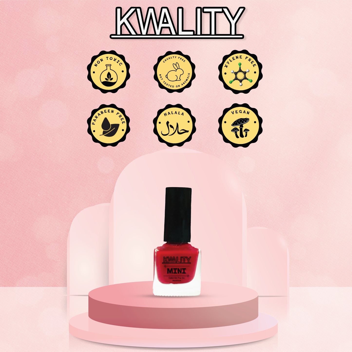 Mini Nail Paint Juicy Red - 5ml