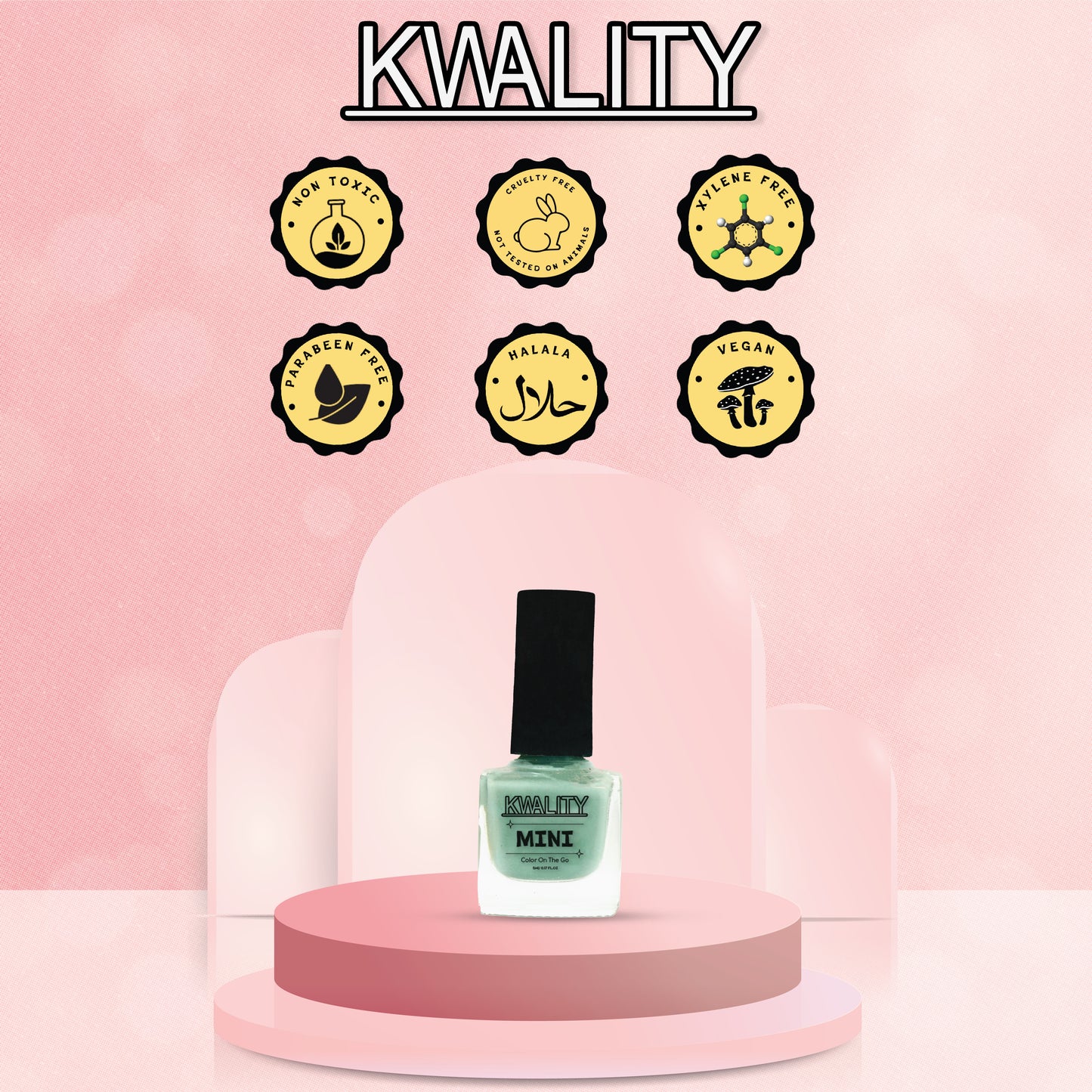 Mini Nail Paint Caribbean Green - 5ml
