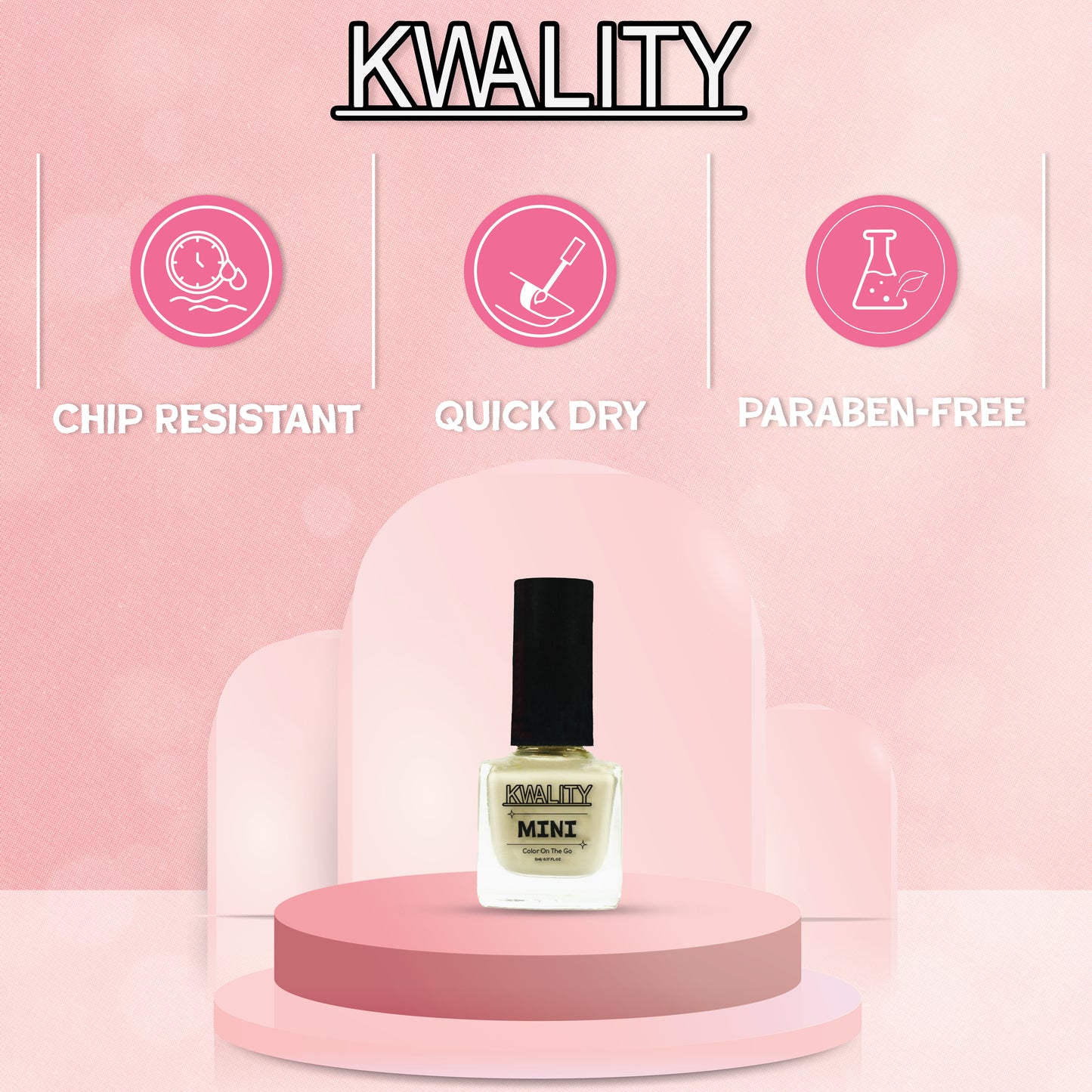 Mini Nail Paint Off White - 5ml