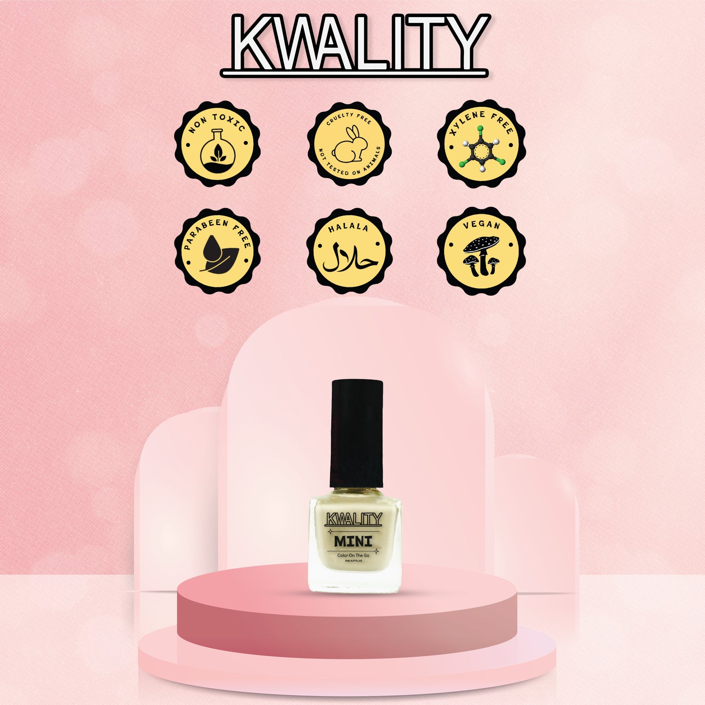 Mini Nail Paint Off White - 5ml