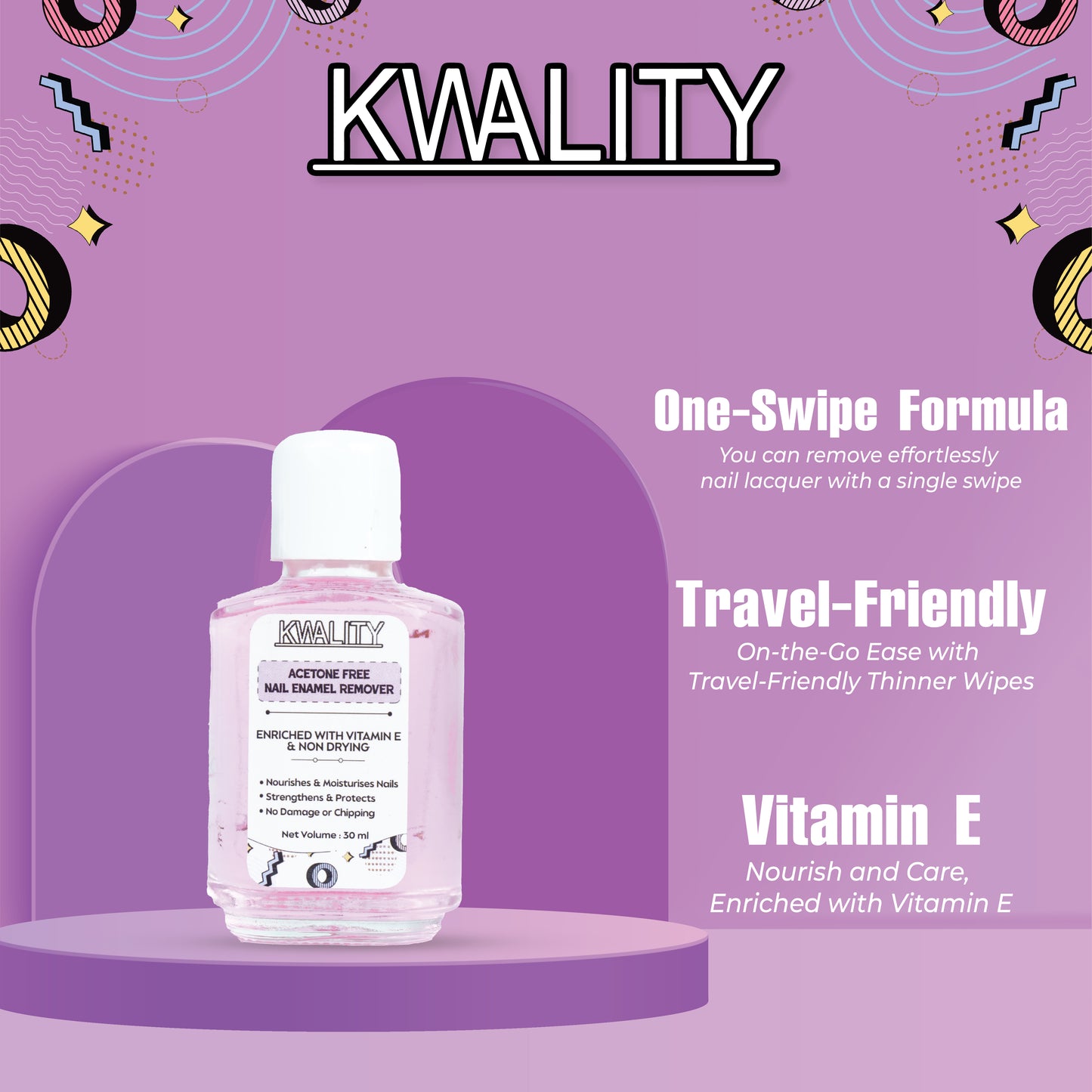 Sugar Puff Nail Enamel Remover- 30ml