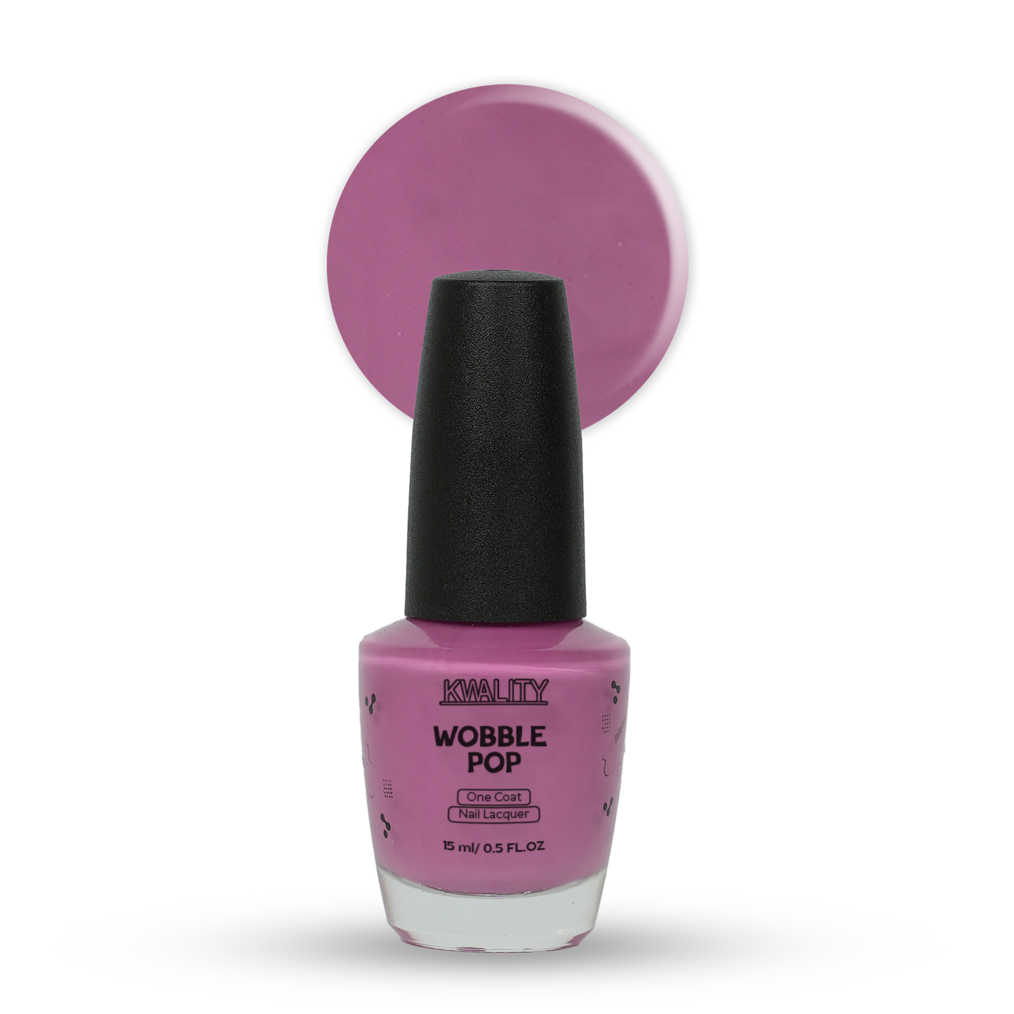 Wobblepop Nail Paint Mauve Pink - 15ml