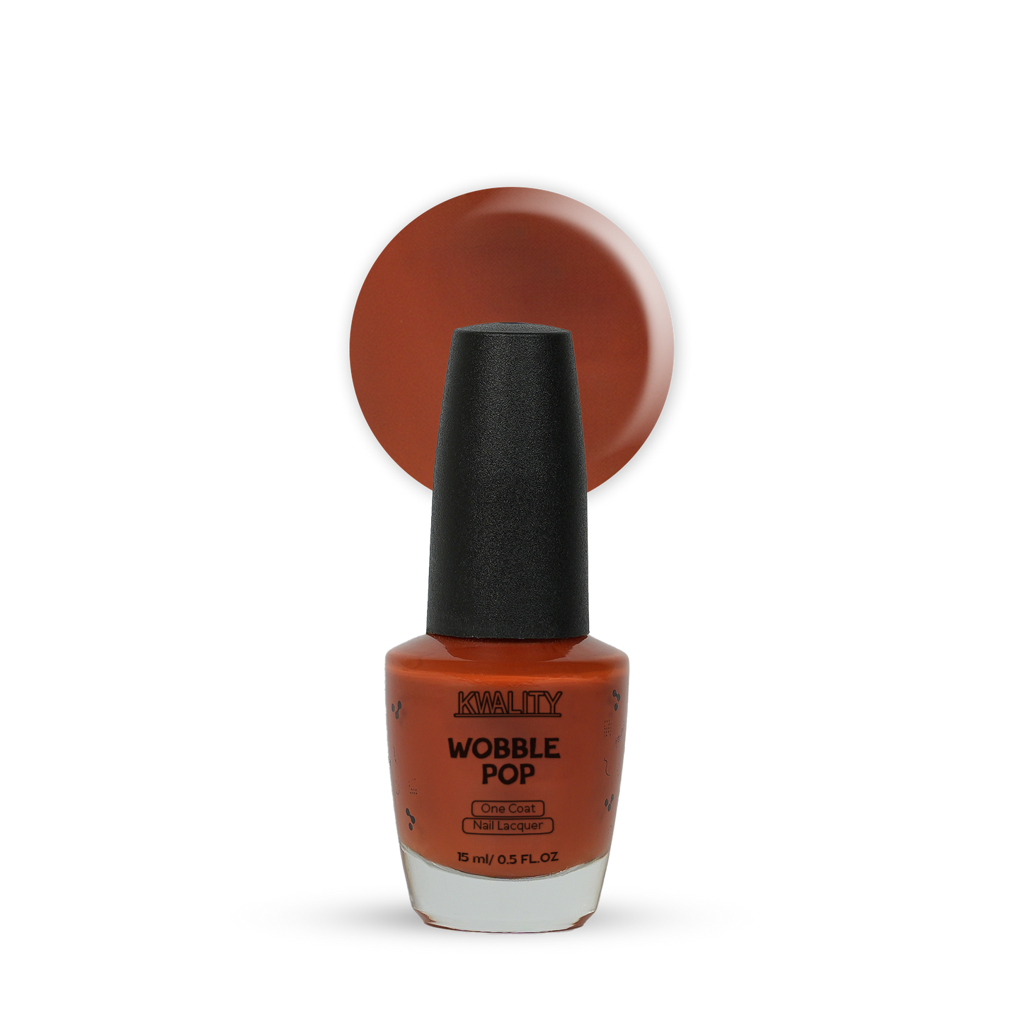 Wobblepop Nail Paint Burnt Orange - 15ml