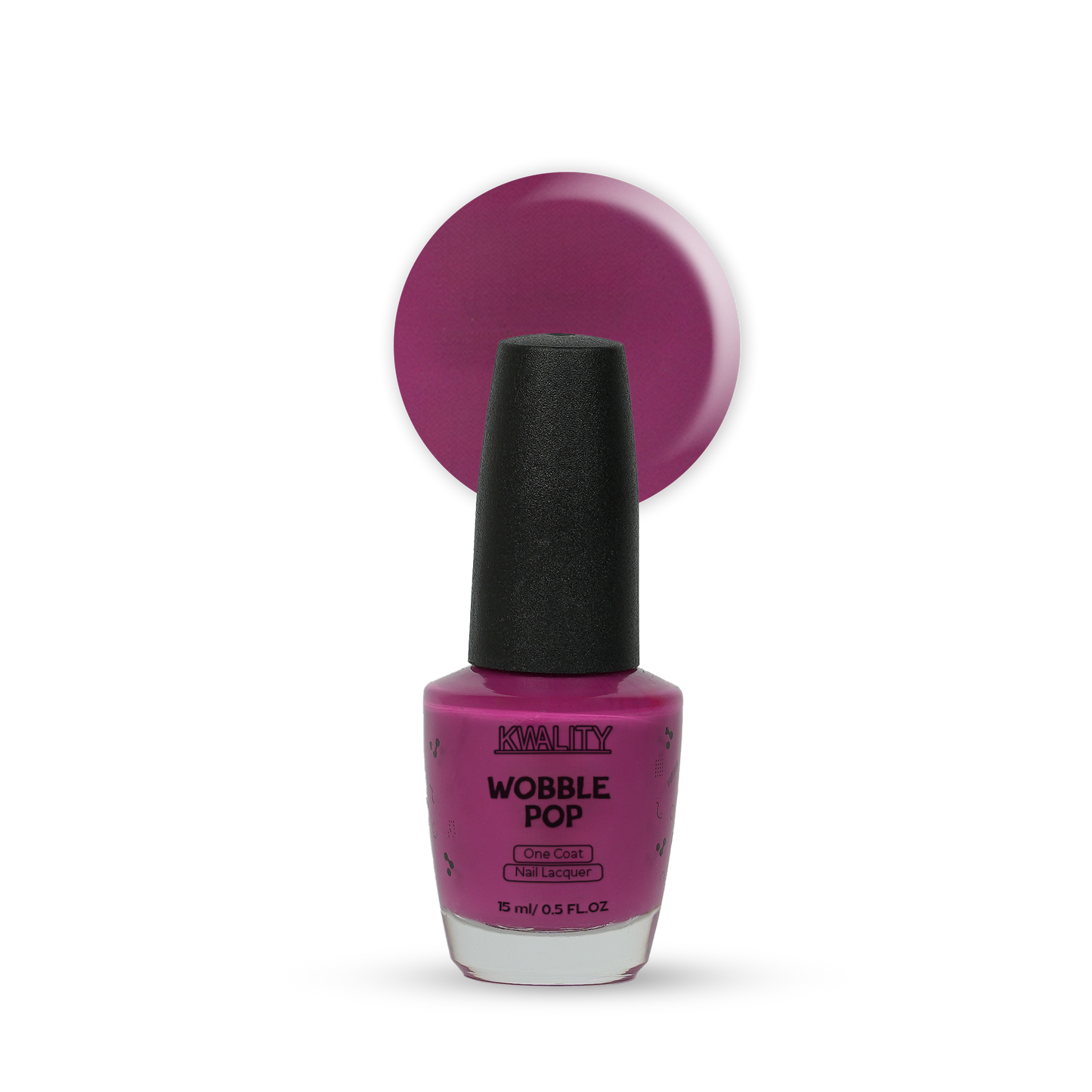 Wobblepop Nail Paint Raspberry - 15ml